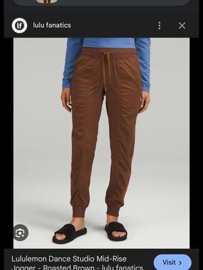 lululemon athletica Mid-Rise Track Jogger - Roasted Brown